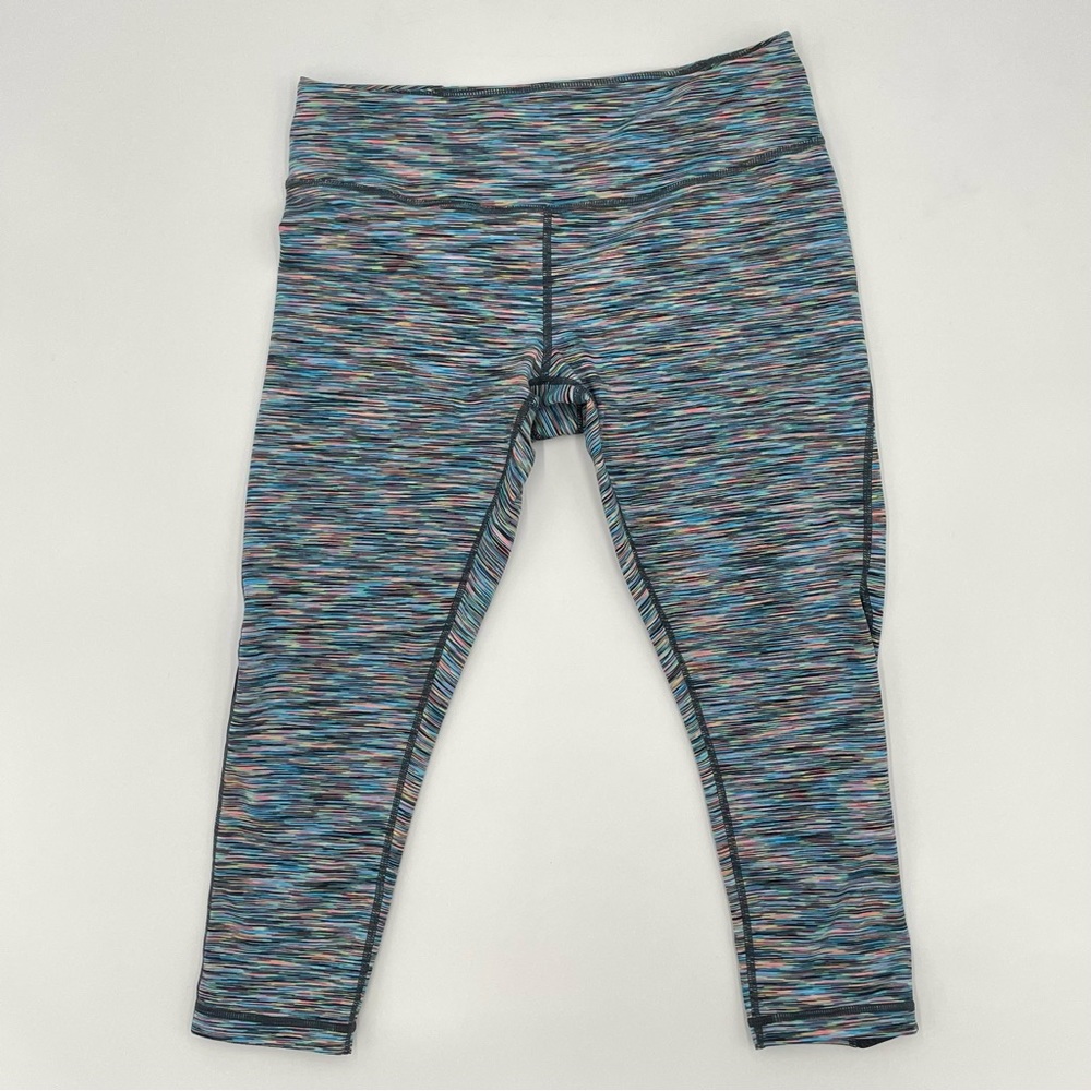 Zella Leggings Cosmic Space Dye Capri Cropped Size Medium Athletic Workout Run